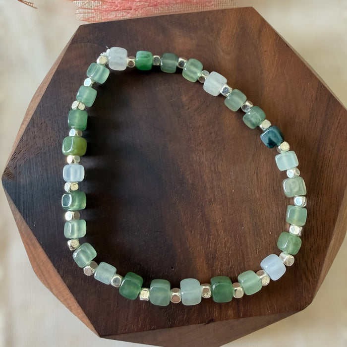 Cube Jadeite Bracelet