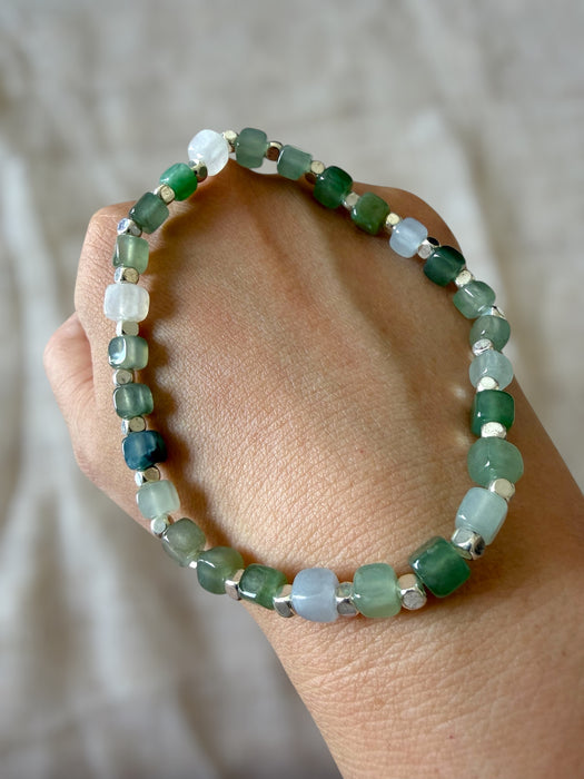 Cube Jadeite Bracelet