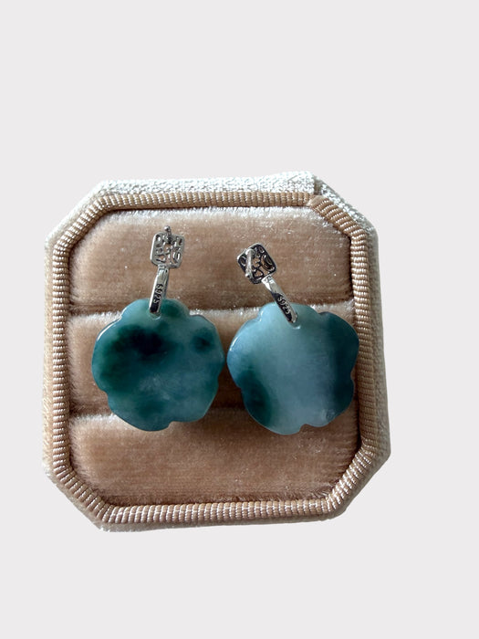 Rose Jadeite Earring Studs