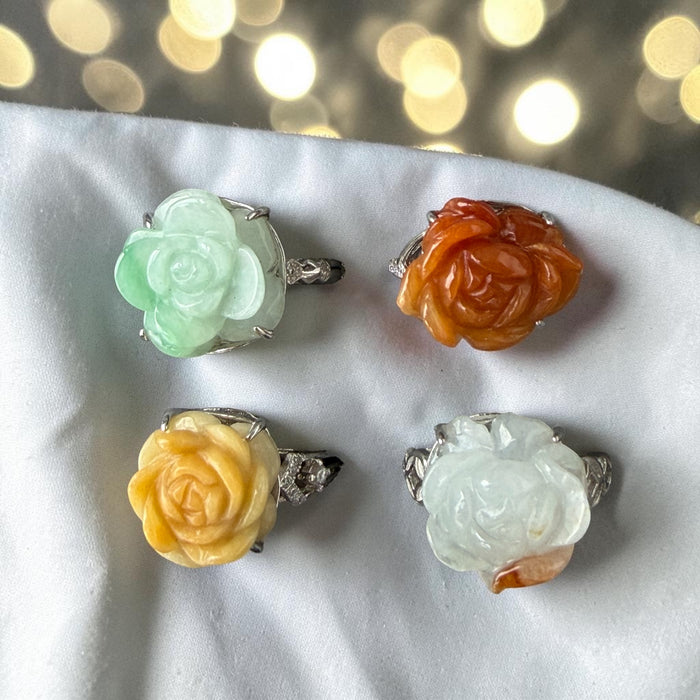 Rose Jadeite Ring