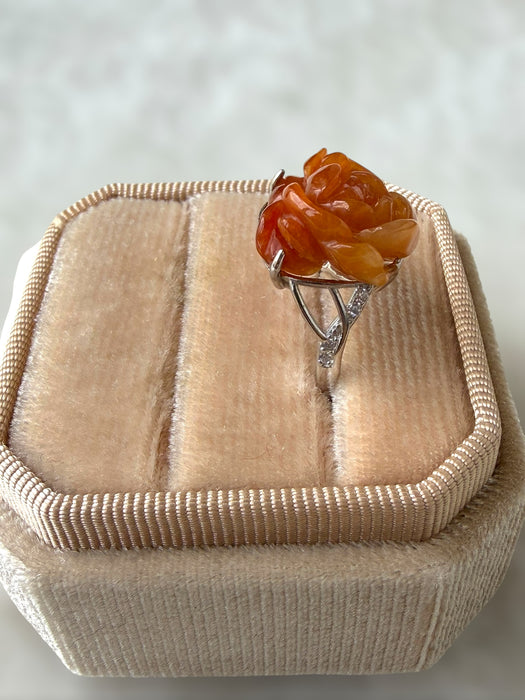 Rose Jadeite Ring