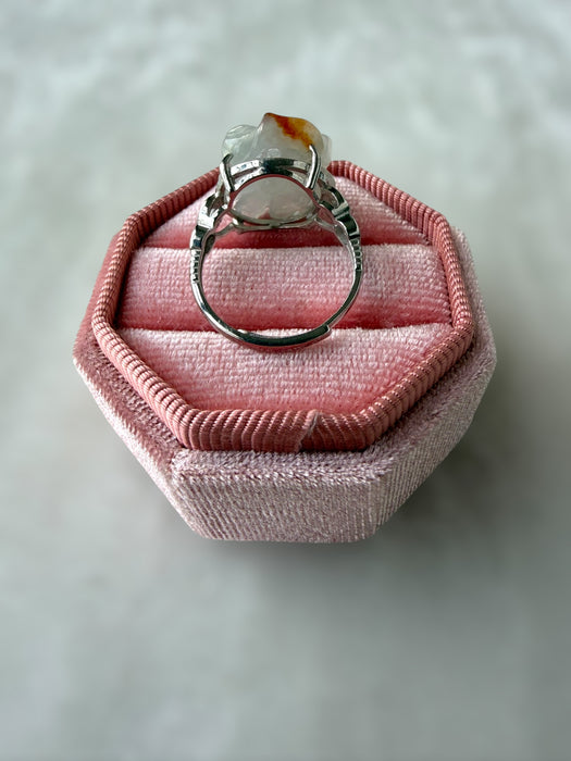 Rose Jadeite Ring