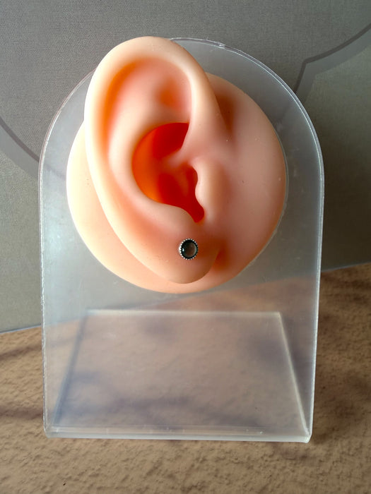 Dainty Jadeite Earring Studs - 18K Gold