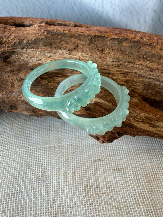 Peach Blossom Jadeite Ring