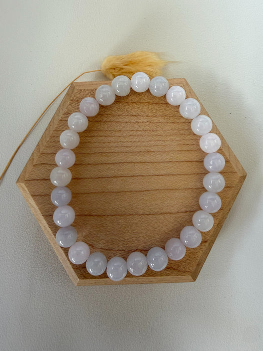 Purple Jadeite Bead Bracelet