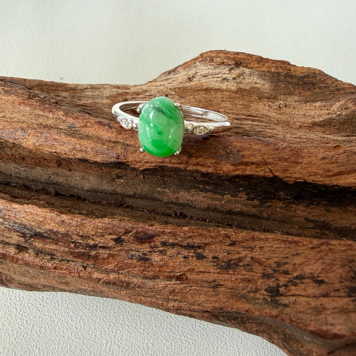 Green Pixiu Jadeite Ring