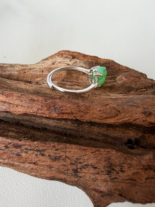 Green Pixiu Jadeite Ring