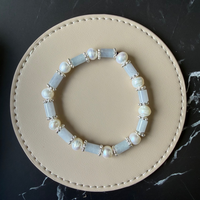 Purple Jadeite Rectangle Bracelet