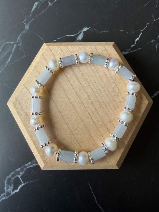 Purple Jadeite Rectangle Bracelet