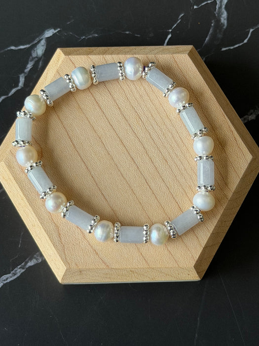 Purple Jadeite Rectangle Bracelet