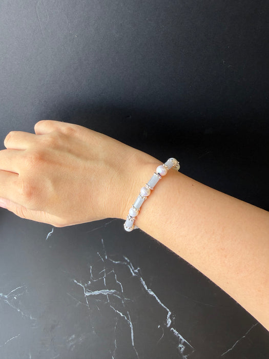 Purple Jadeite Rectangle Bracelet
