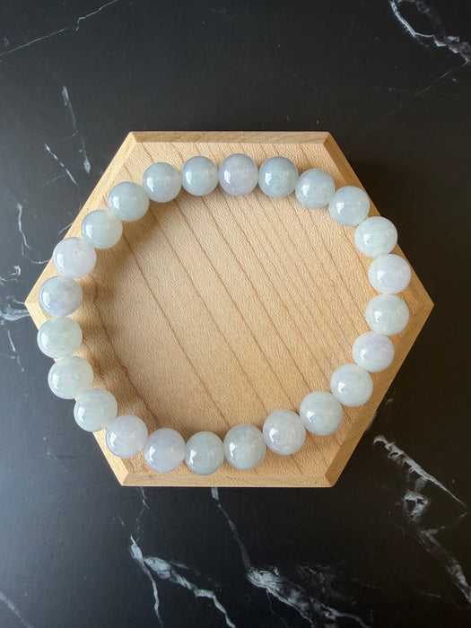 Purple Jadeite - 8mm Bead Bracelet