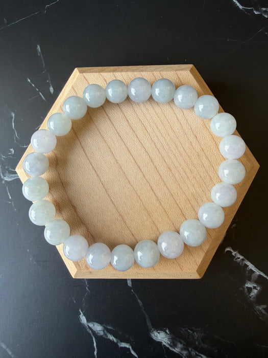 Purple Jadeite - 8mm Bead Bracelet