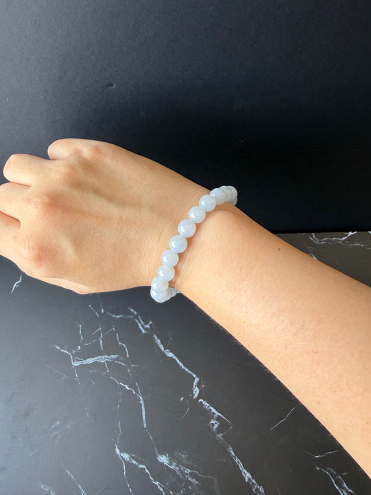 Purple Jadeite - 8mm Bead Bracelet