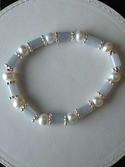 Purple Jadeite Rectangle Bracelet