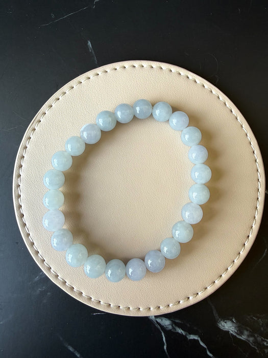Purple Jadeite - 8mm Bead Bracelet