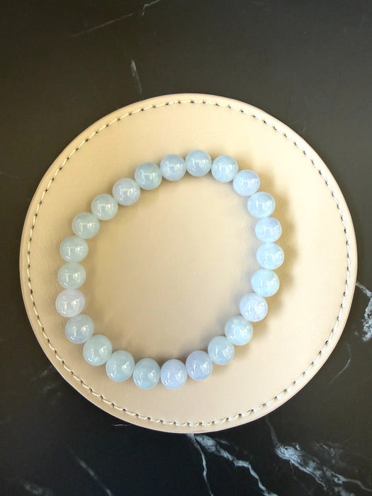 Purple Jadeite - 8mm Bead Bracelet