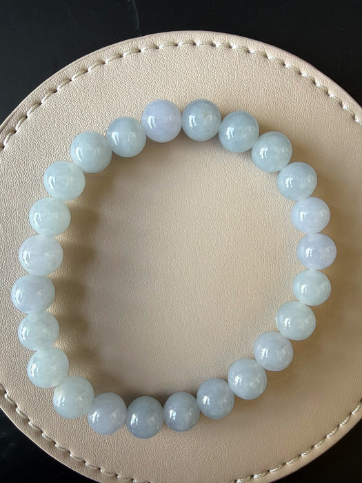 Purple Jadeite - 8mm Bead Bracelet