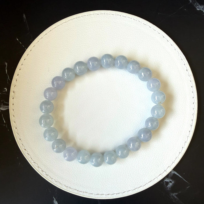Purple Jadeite - 8mm Bead Bracelet