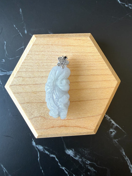 Purple Jadeite - Cabbage Pendant