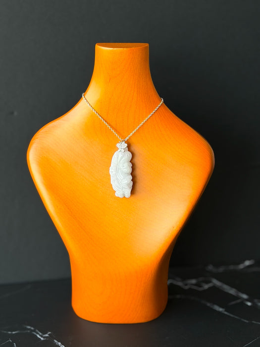 Purple Jadeite - Cabbage Pendant