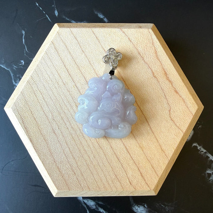 Purple Jadeite - Fox Pendant Necklace