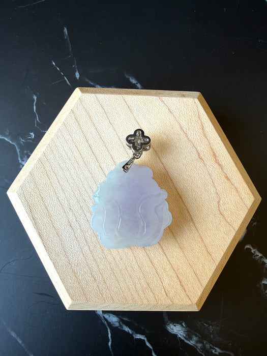 Purple Jadeite - Fox Pendant Necklace