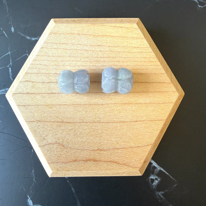 Purple Jadeite - Lotus Flower Barrel Bead