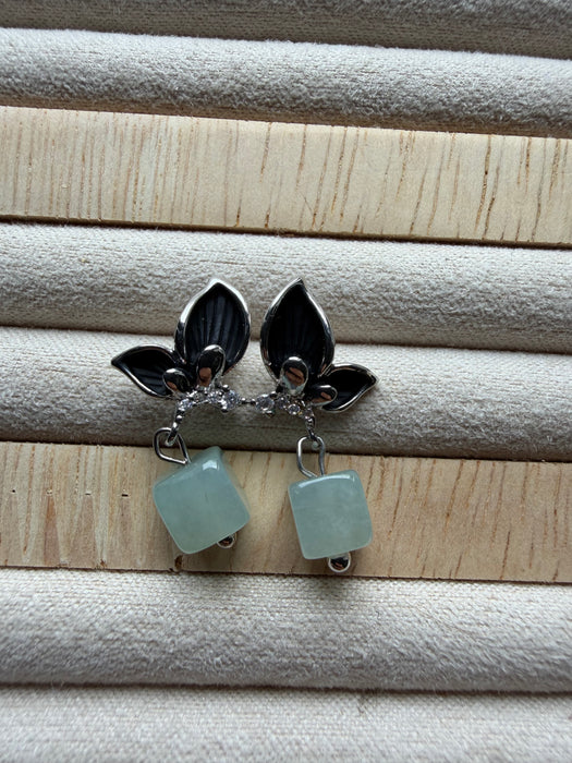 Butterfly Jadeite Earring Studs