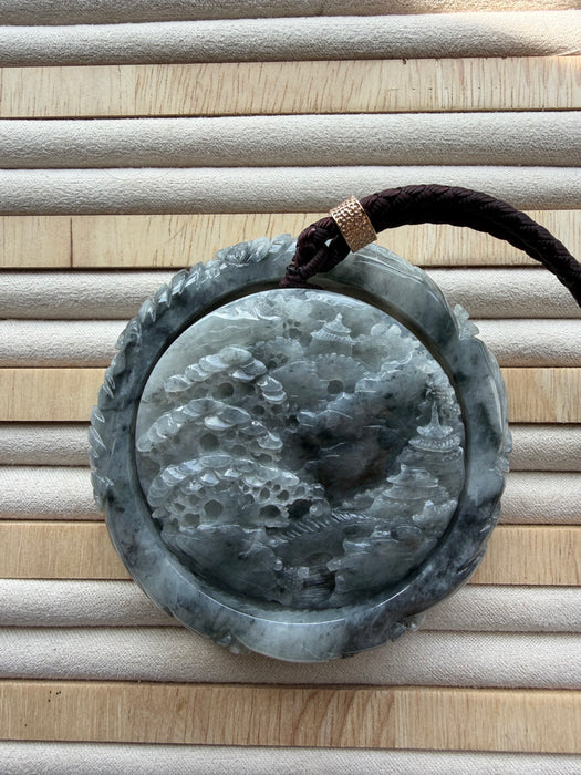 Carved Jadeite Bangle Set