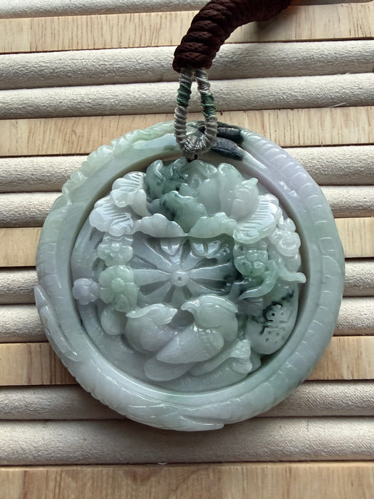 Carved Jadeite Bangle Set