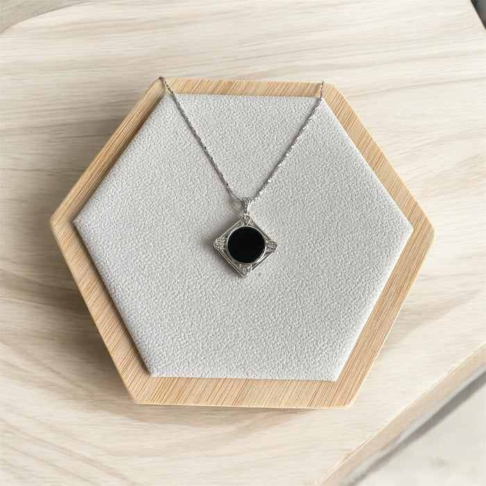 Omphacite Square Jadeite Necklace