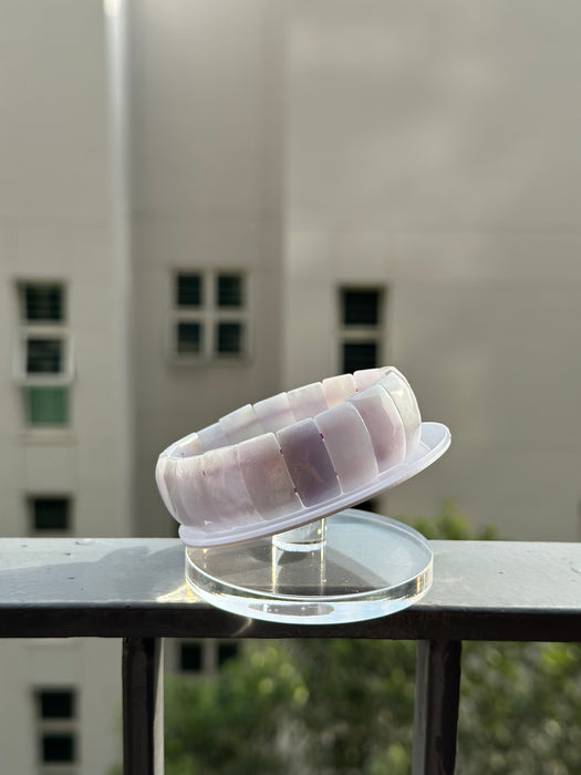 Purple Jadeite Block Bracelet