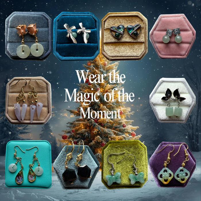 Green Jadeite Earring Studs