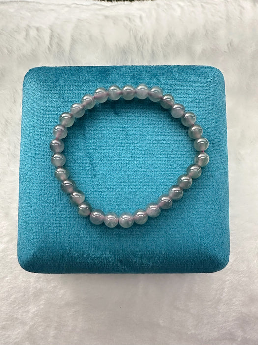 Purple Jadeite Bead Bracelet