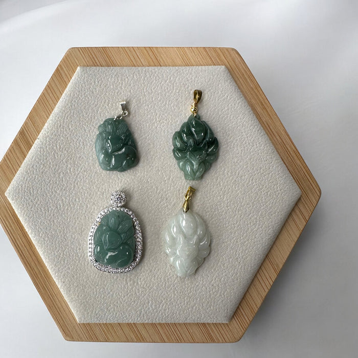 Ninetail Fox Jadeite Charms