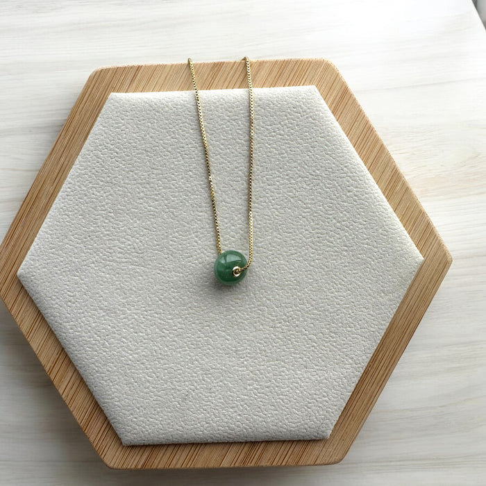 Jadeite Donuts - 18k Gold