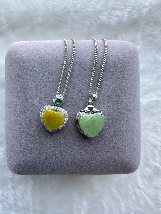 Heart Jadeite Necklace