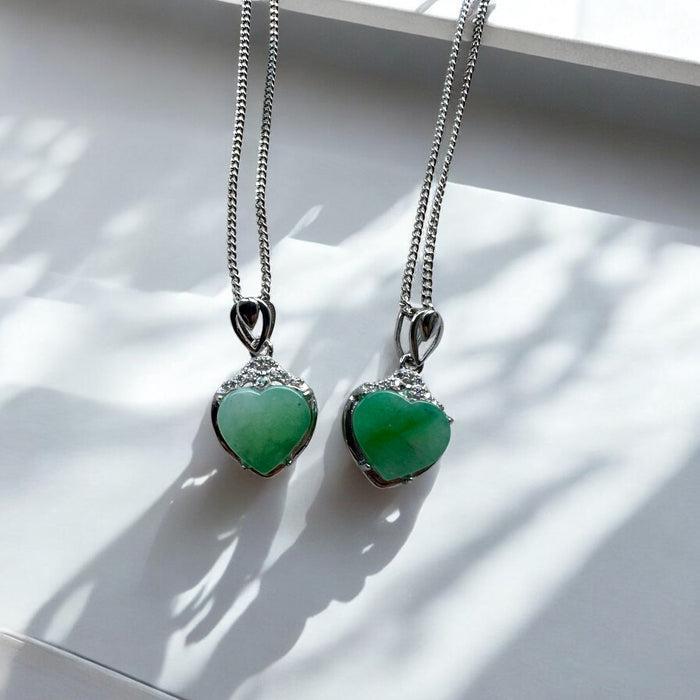 Green Heart Jadeite Necklace