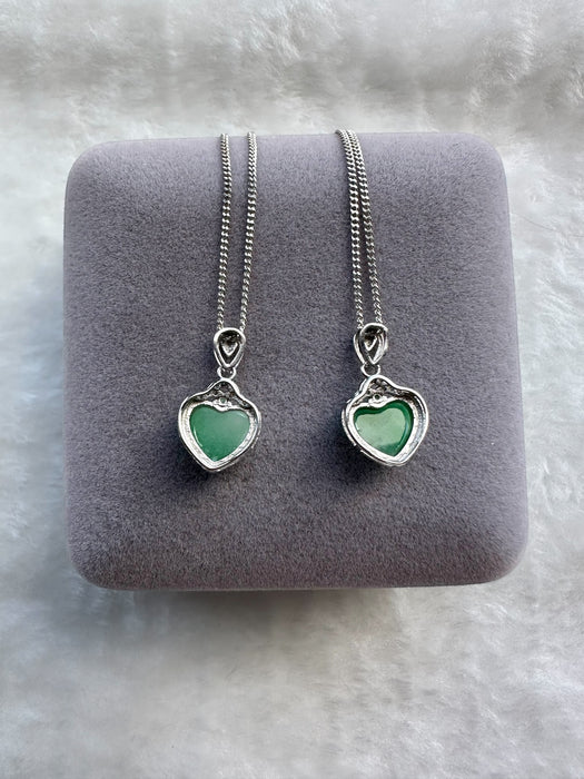 Green Heart Jadeite Necklace