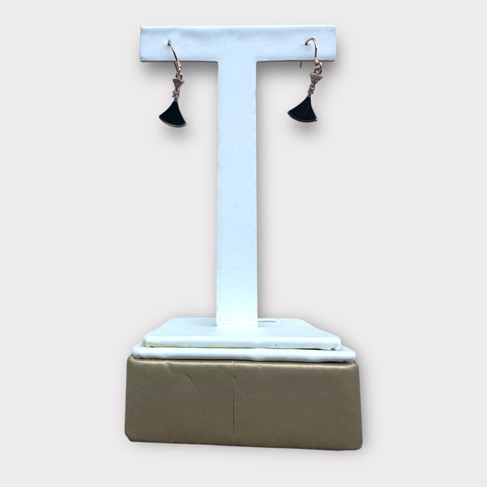 Omphacite Triangle Jadeite Earring Hooks