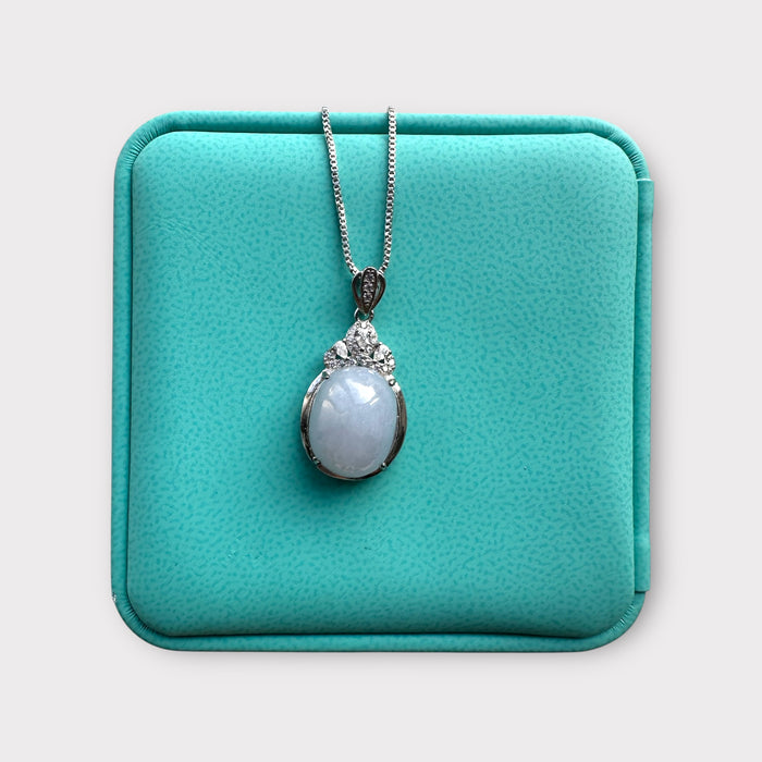 Purple Jadeite Cabochon Necklace