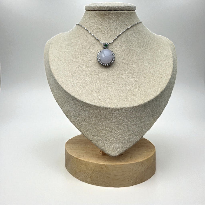 Purple Jadeite Cabochon Necklace