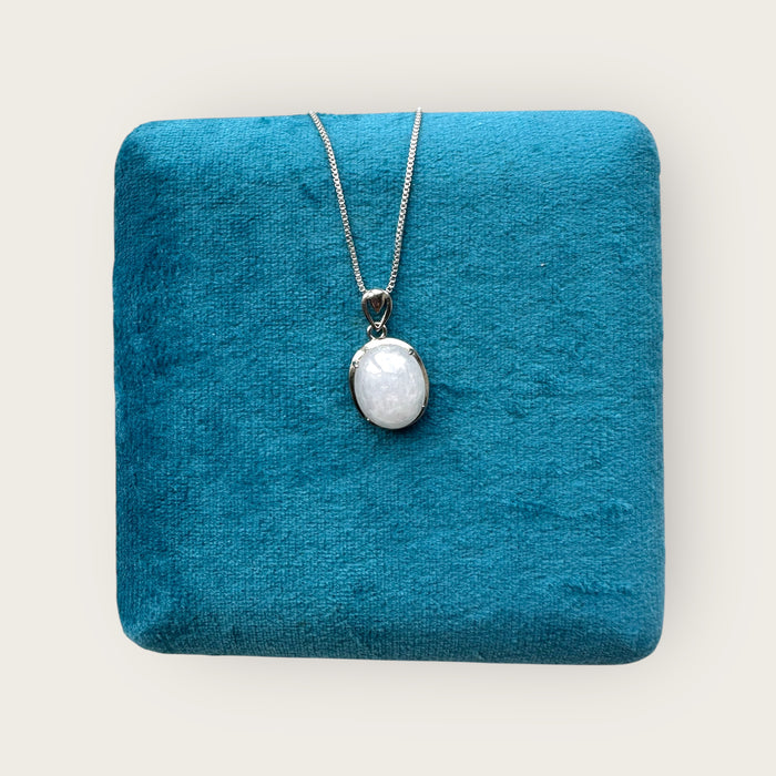 Purple Jadeite Cabochon Necklace