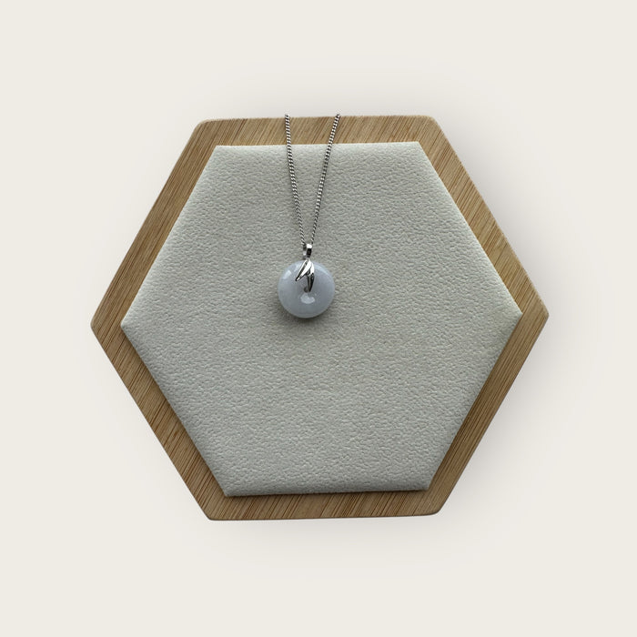 Purple Jadeite Donut Pendant