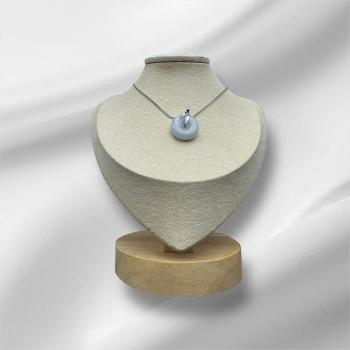 Purple Jadeite Donut Pendant