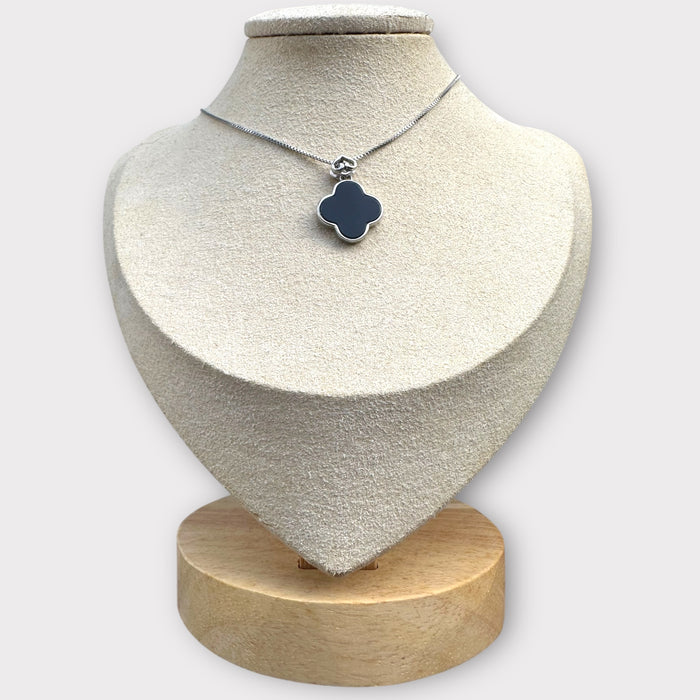 Omphacite Jadeite Clover Necklace