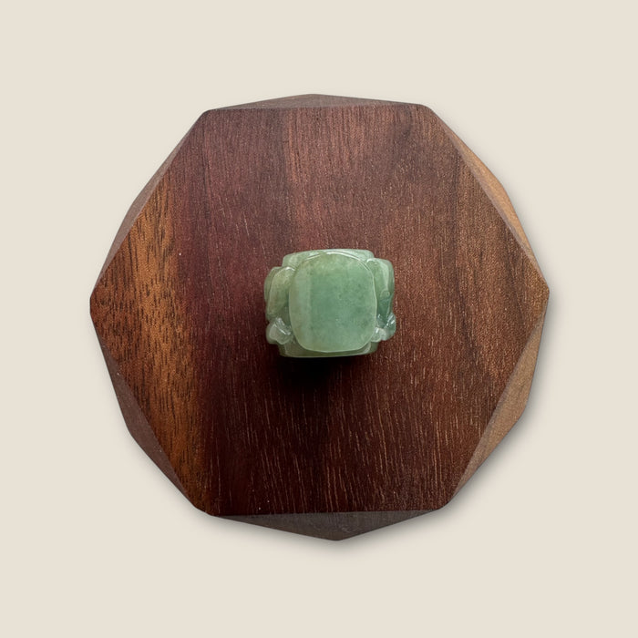 Green Rat Barrel Jadeite Necklace