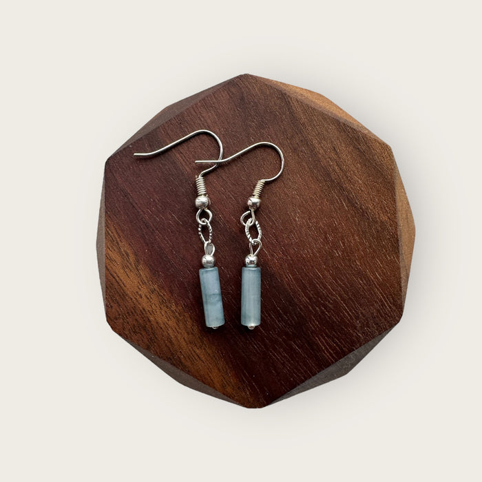 Blue Jadeite Earring Hooks