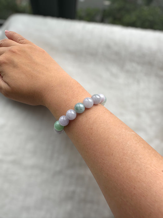 Pastel Macaron Jadeite Bead Bracelet